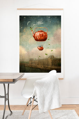 Belle13 Tea for Two at Dusk Art Print And Hanger