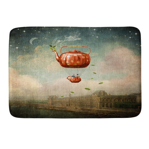 Belle13 Tea for Two at Dusk Memory Foam Bath Mat