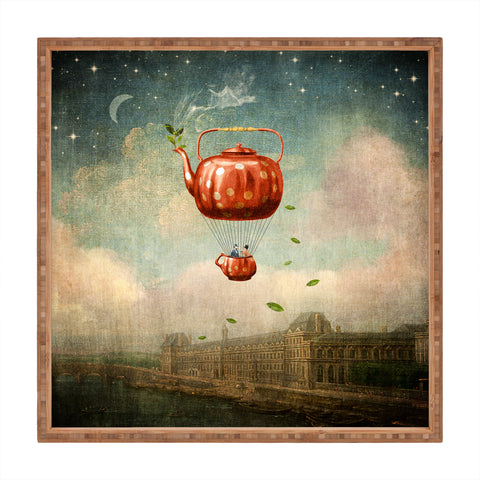 Belle13 Tea for Two at Dusk Square Tray