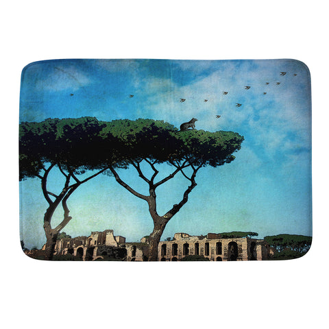 Belle13 The Cat King Of Rome Memory Foam Bath Mat