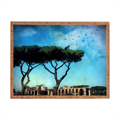 Belle13 The Cat King Of Rome Rectangular Tray