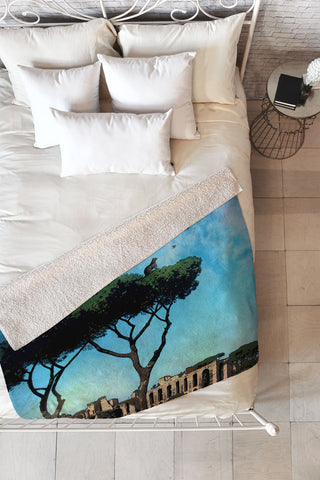 Belle13 The Cat King Of Rome Fleece Throw Blanket