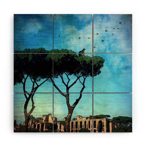 Belle13 The Cat King Of Rome Wood Wall Mural