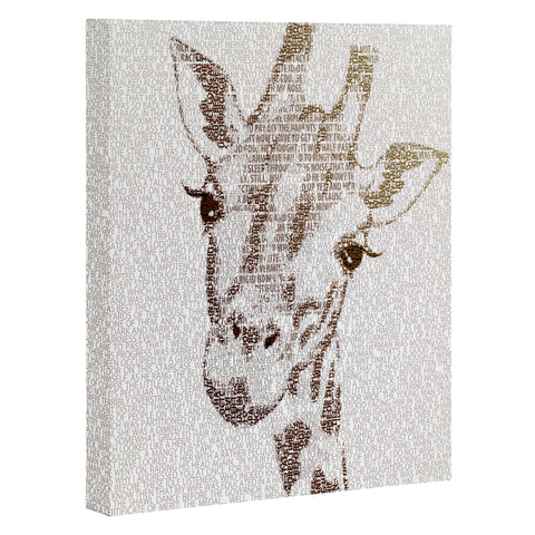 Belle13 The Intellectual Giraffe Art Canvas