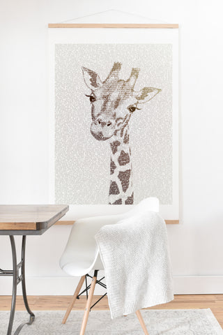 Belle13 The Intellectual Giraffe Art Print And Hanger