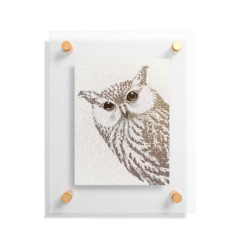 Belle13 The Intellectual Owl Floating Acrylic Print