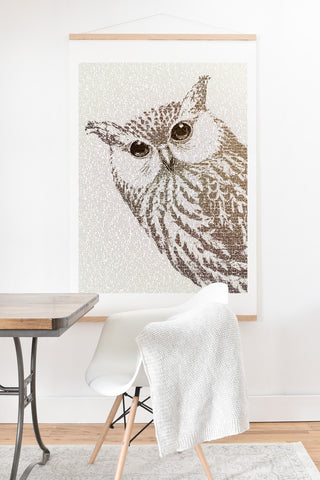 Belle13 The Intellectual Owl Art Print And Hanger