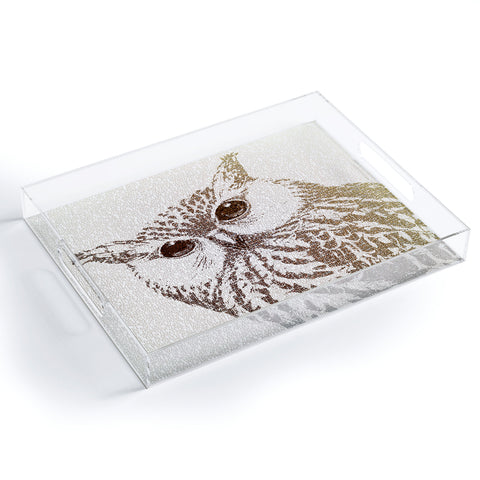 Belle13 The Intellectual Owl Acrylic Tray