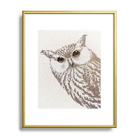 Belle13 The Intellectual Owl Metal Framed Art Print