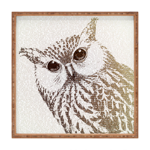 Belle13 The Intellectual Owl Square Tray