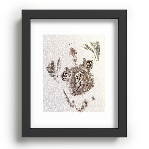 Belle13 The Intellectual Pug Recessed Framing Rectangle