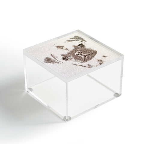 Belle13 The Intellectual Pug Acrylic Box