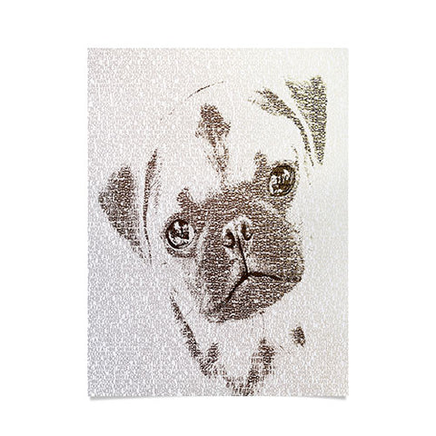 Belle13 The Intellectual Pug Poster