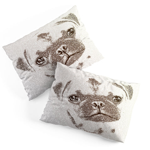 Belle13 The Intellectual Pug Pillow Shams