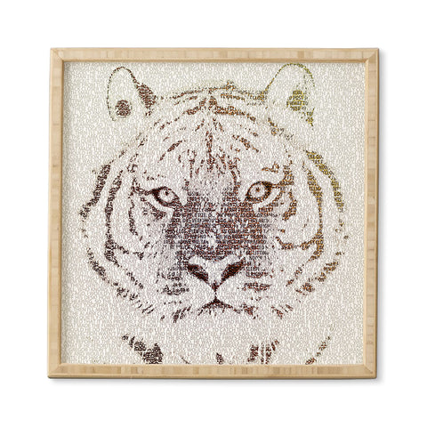 Belle13 The Intellectual Tiger Framed Wall Art