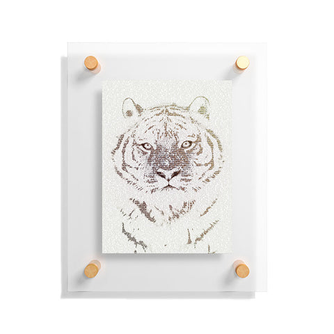 Belle13 The Intellectual Tiger Floating Acrylic Print
