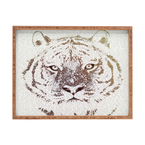 Belle13 The Intellectual Tiger Rectangular Tray