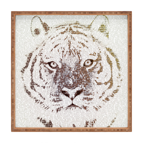 Belle13 The Intellectual Tiger Square Tray