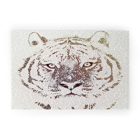 Belle13 The Intellectual Tiger Welcome Mat