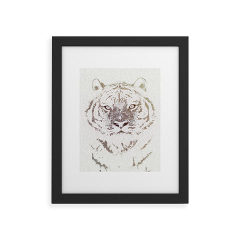 Belle13 The Intellectual Tiger Framed Art Print