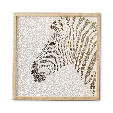 Belle13 The Intellectual Zebra Framed Wall Art