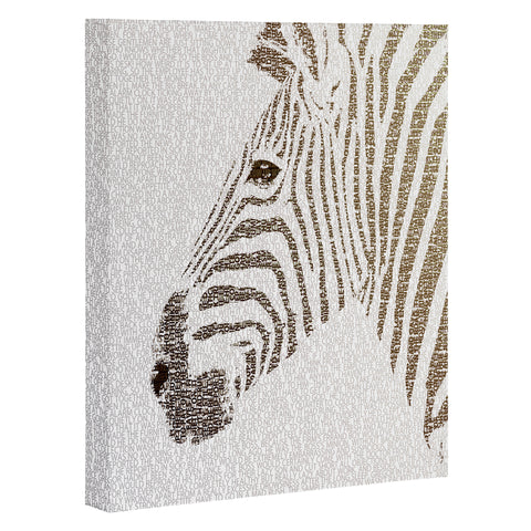 Belle13 The Intellectual Zebra Art Canvas