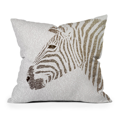 Belle13 The Intellectual Zebra Throw Pillow