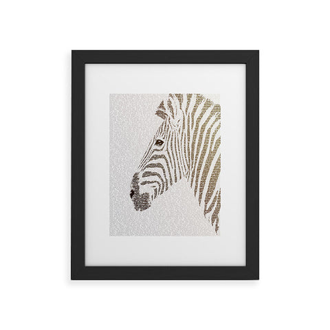 Belle13 The Intellectual Zebra Framed Art Print