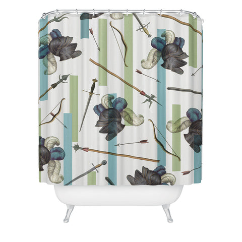 Belle13 The Knight Shower Curtain