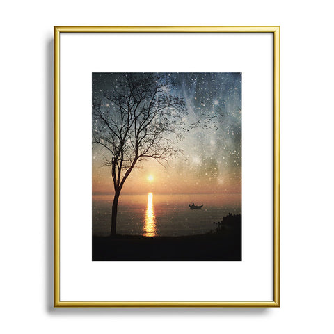 Belle13 The Old Man And The Sea Metal Framed Art Print
