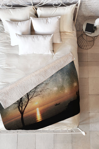 Belle13 The Old Man And The Sea Fleece Throw Blanket