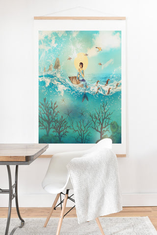 Belle13 The Queen Mermaid Art Print And Hanger
