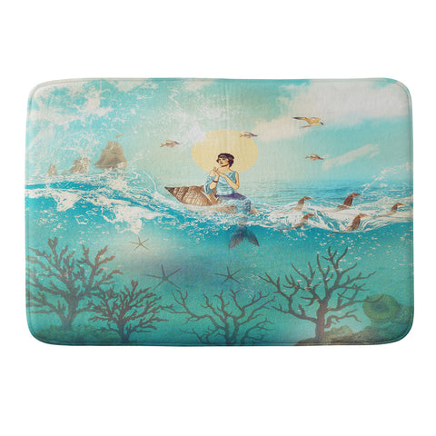 Belle13 The Queen Mermaid Memory Foam Bath Mat