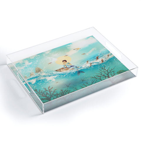 Belle13 The Queen Mermaid Acrylic Tray