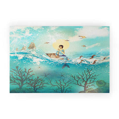 Belle13 The Queen Mermaid Welcome Mat