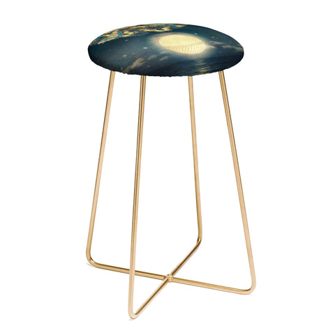 Belle13 The Rising Moon Counter Stool