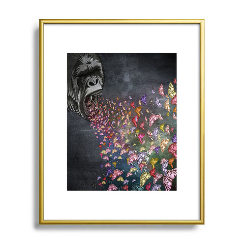Belle13 The Roar Metal Framed Art Print
