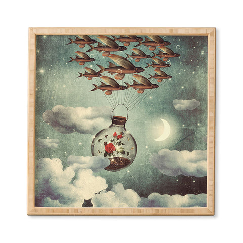 Belle13 The Rose That Wanted To See The World Framed Wall Art