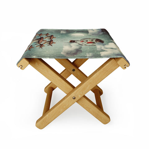 Belle13 The Rose That Wanted To See The World Folding Stool