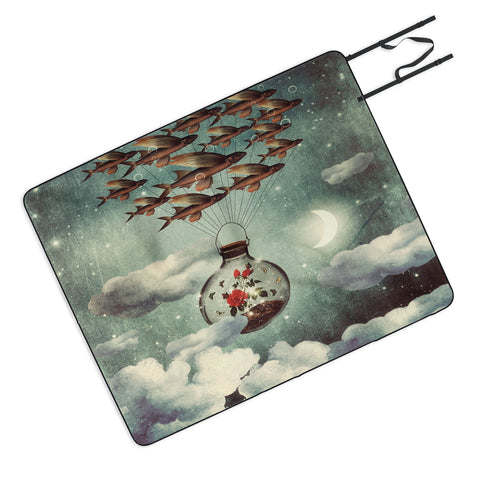 Belle13 The Rose That Wanted To See The World Picnic Blanket