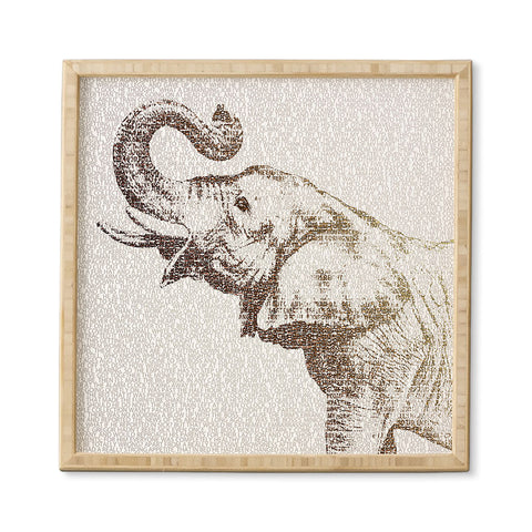 Belle13 The Wisest Elephant Framed Wall Art