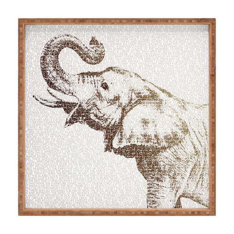 Belle13 The Wisest Elephant Square Tray