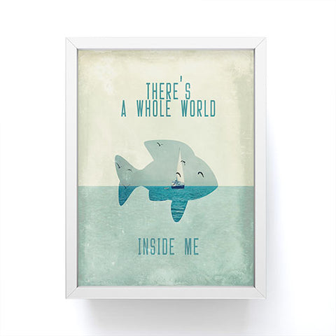 Belle13 There Is A Whole World Inside Me Framed Mini Art Print
