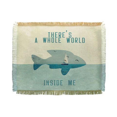 Belle13 There Is A Whole World Inside Me Throw Blanket