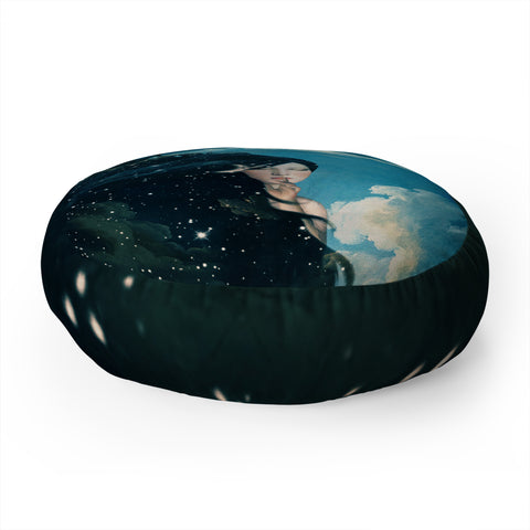 Belle13 Time for Sleep Floor Pillow Round