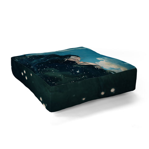 Belle13 Time for Sleep Floor Pillow Square