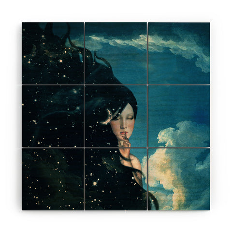 Belle13 Time for Sleep Wood Wall Mural