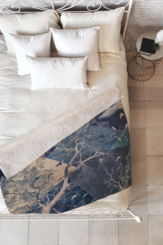 Belle13 To The Sky Fleece Throw Blanket