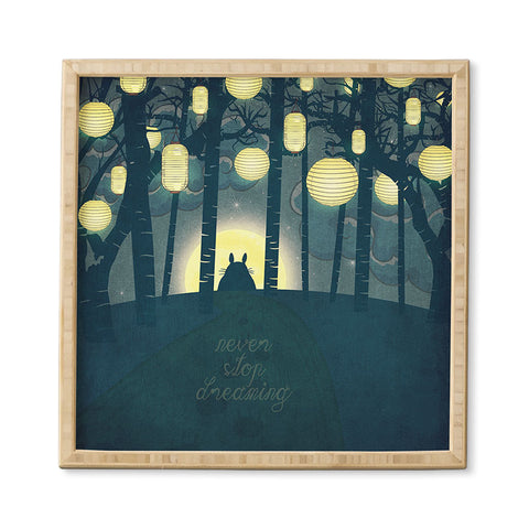 Belle13 Totoros Dream Forest Framed Wall Art