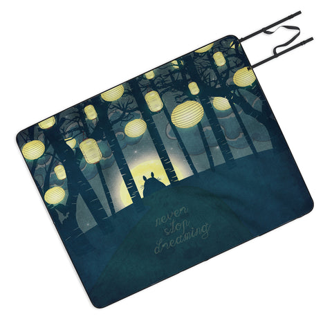 Belle13 Totoros Dream Forest Picnic Blanket